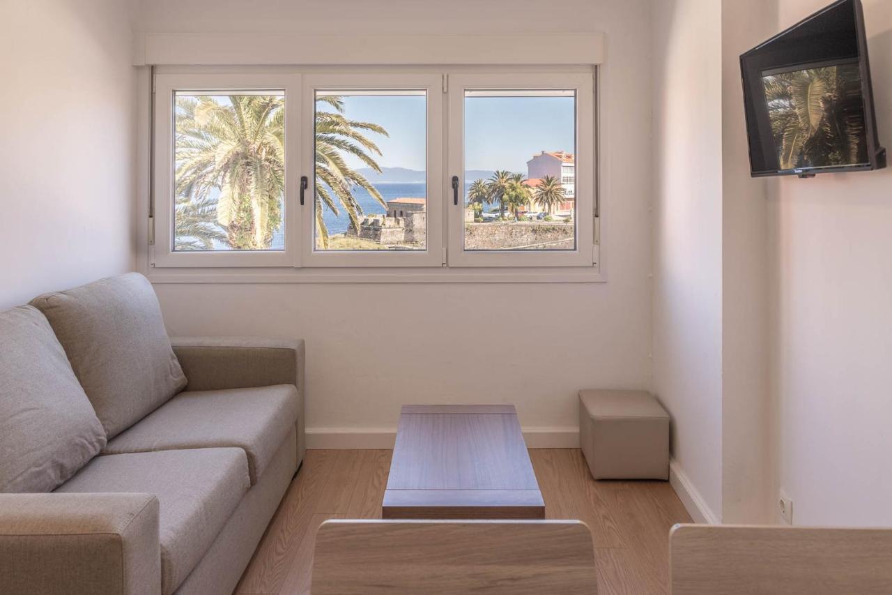 Apartamento Finisterre Con Vistas Al Mar Y Playa Exterior foto